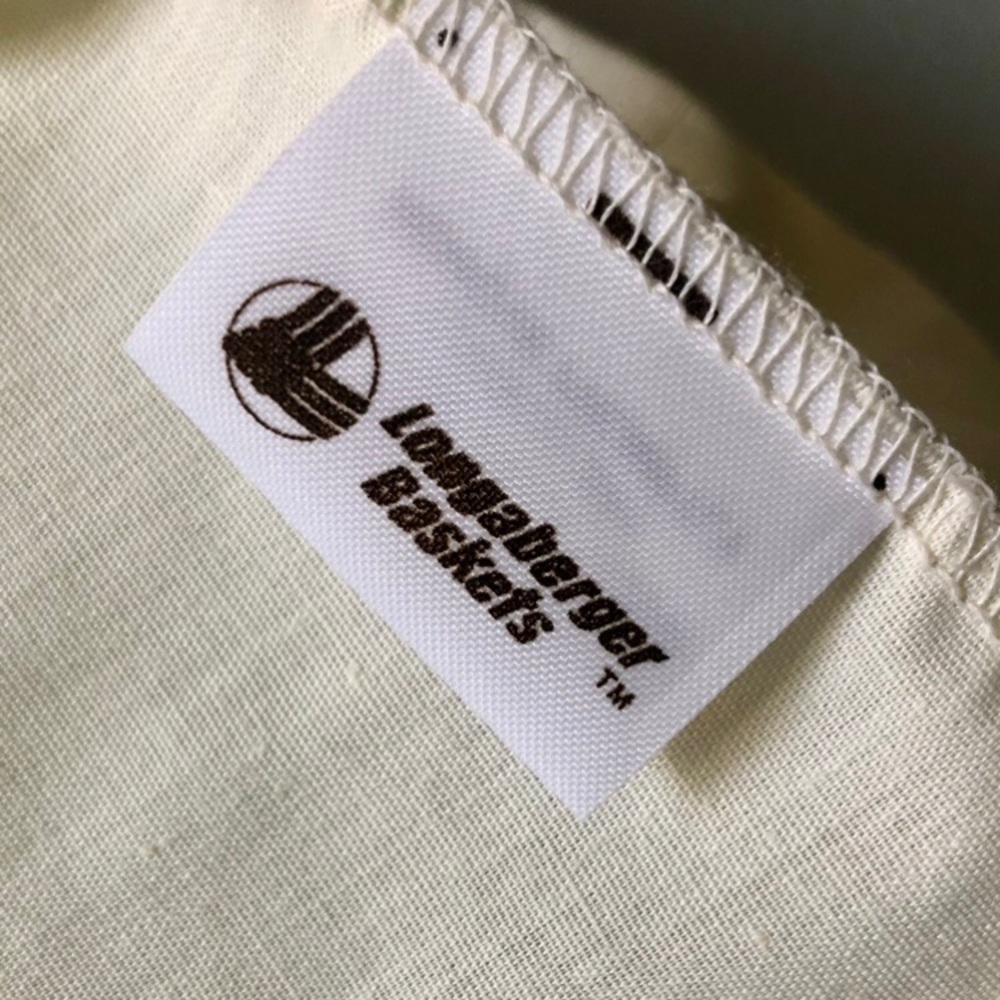[Longaberger Baskets] 1989 Small Kiddie Purse Basket with Cream Fabric Liner - Picture 9 of 16